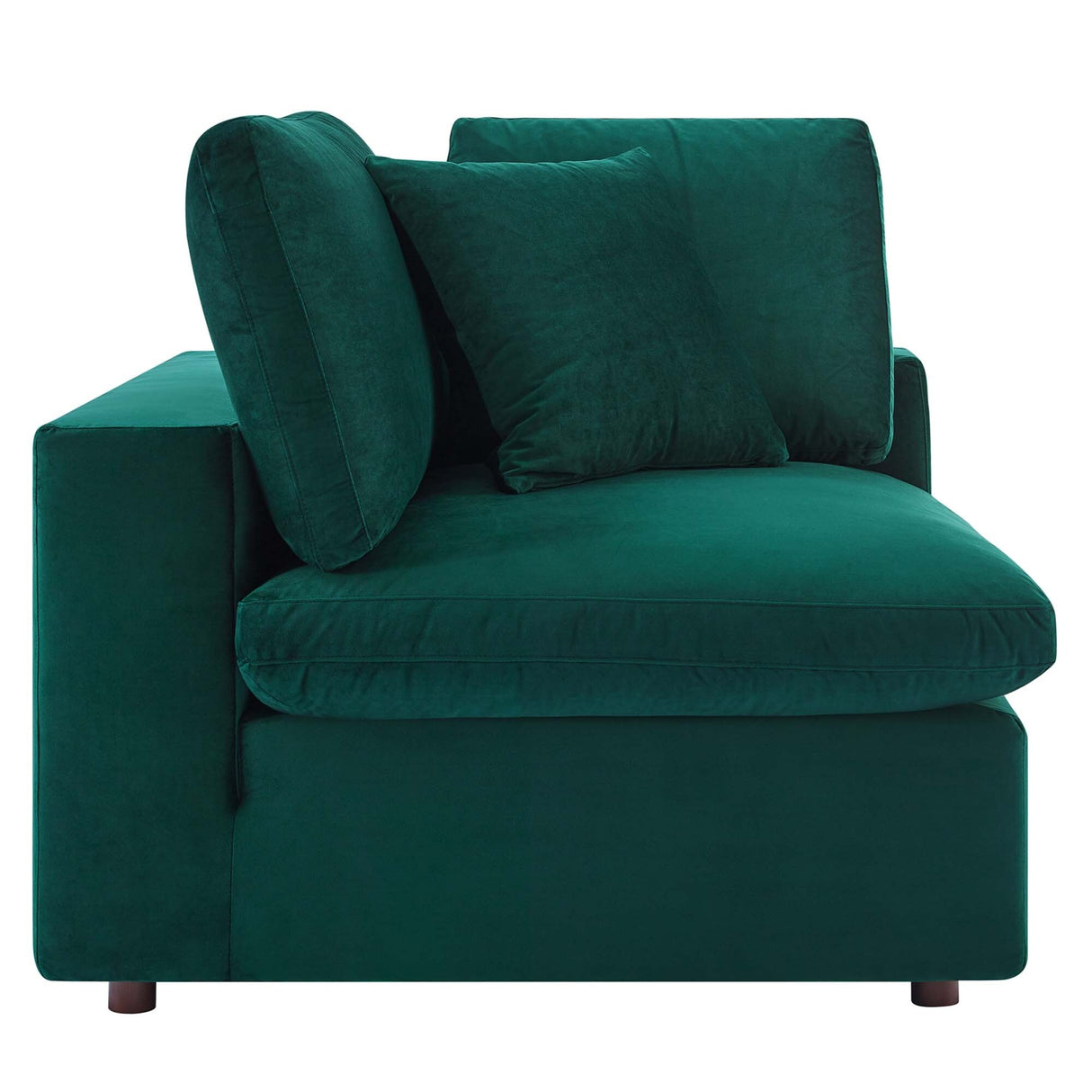 Commix Down Filled Overstuffed Velvet 7-Piece Sectional Sofa