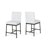 Commonwealth Faux Leather 24 Inch Counter Stools (Set of 2) by Christopher Knight Home