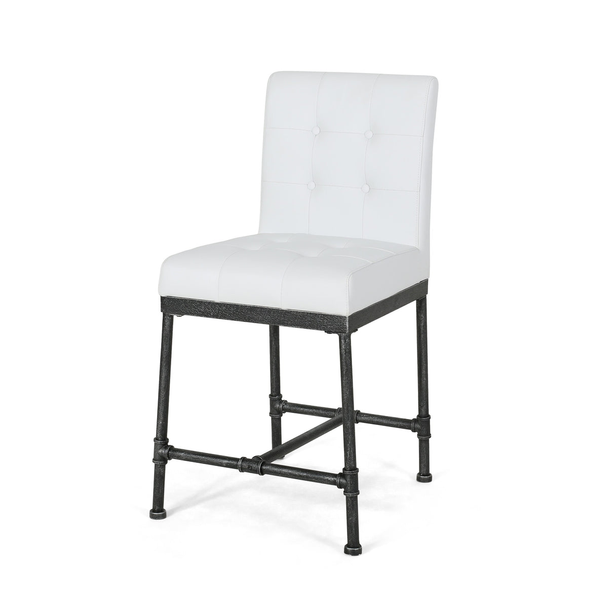 Commonwealth Faux Leather 24 Inch Counter Stools (Set of 2) by Christopher Knight Home