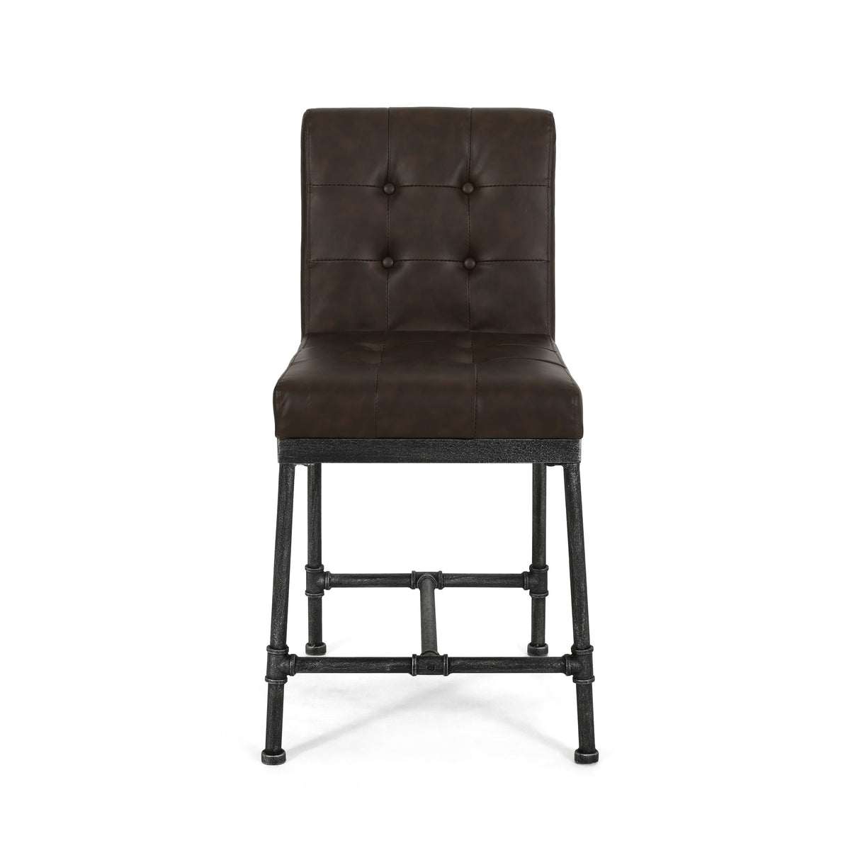 Commonwealth Faux Leather 24 Inch Counter Stools (Set of 2) by Christopher Knight Home