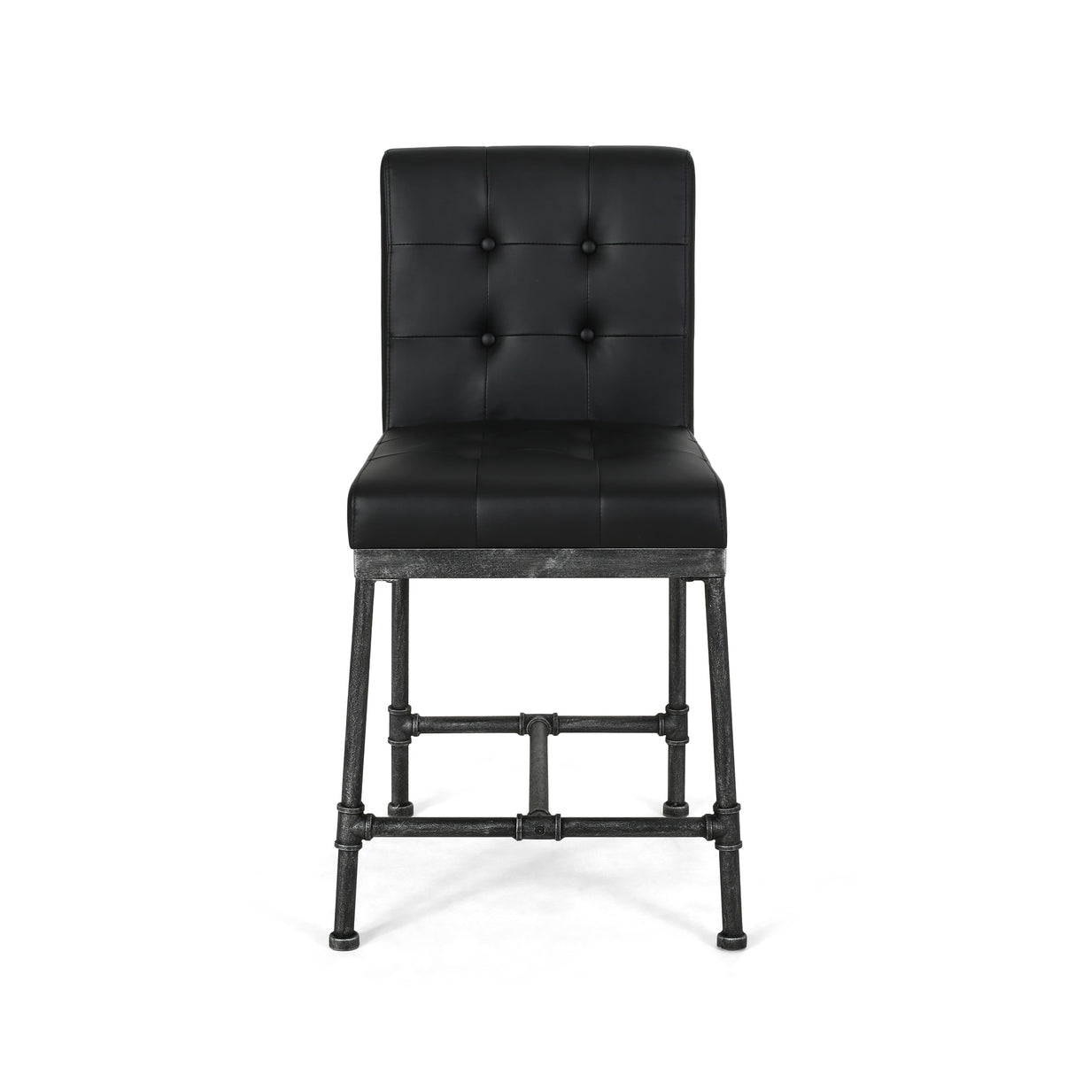Commonwealth Faux Leather 24 Inch Counter Stools (Set of 2) by Christopher Knight Home