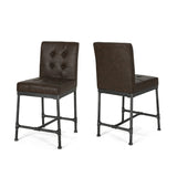Commonwealth Faux Leather 24 Inch Counter Stools (Set of 2) by Christopher Knight Home