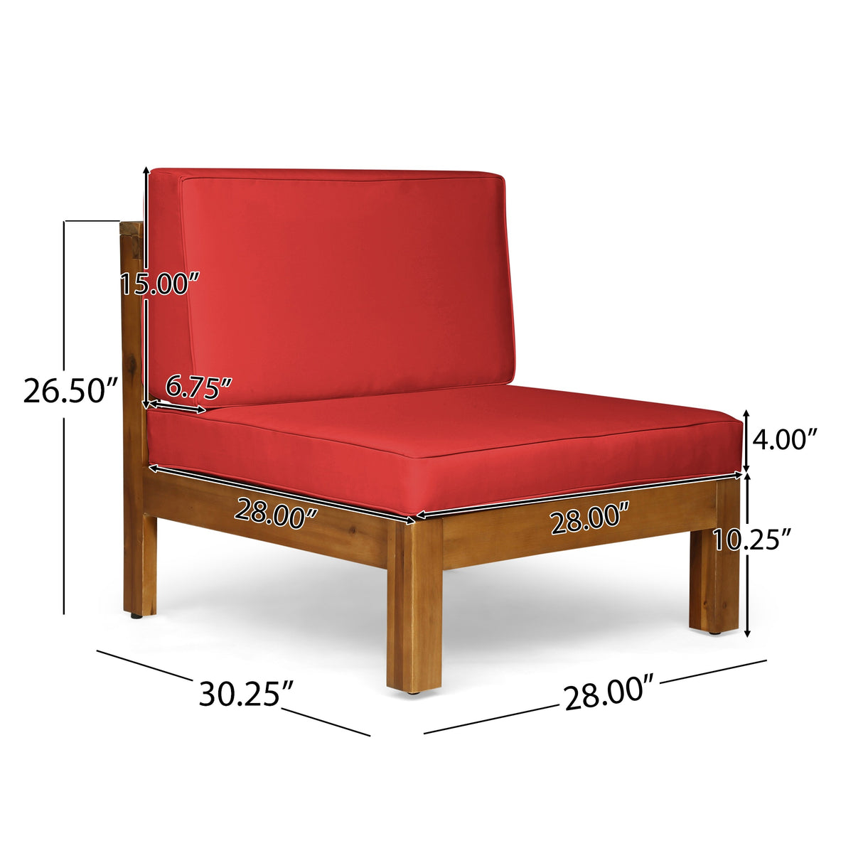 Comores Outdoor Acacia Wood 10 Seater U-Shaped Sectional Sofa Set with Fire Pit by Christopher Knight Home
