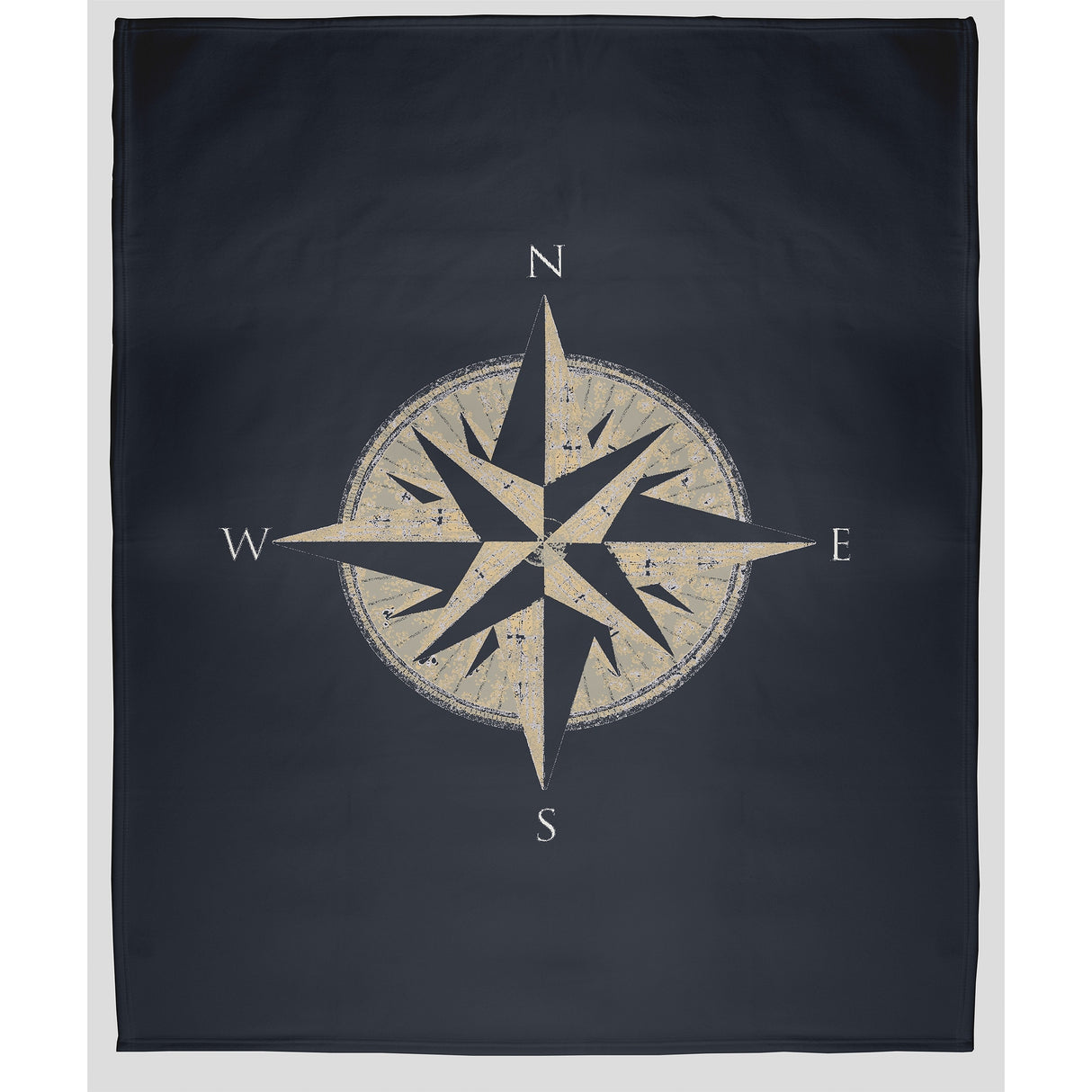 Compass Fleece Throw Blanket