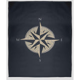 Compass Fleece Throw Blanket