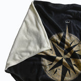 Compass Fleece Throw Blanket