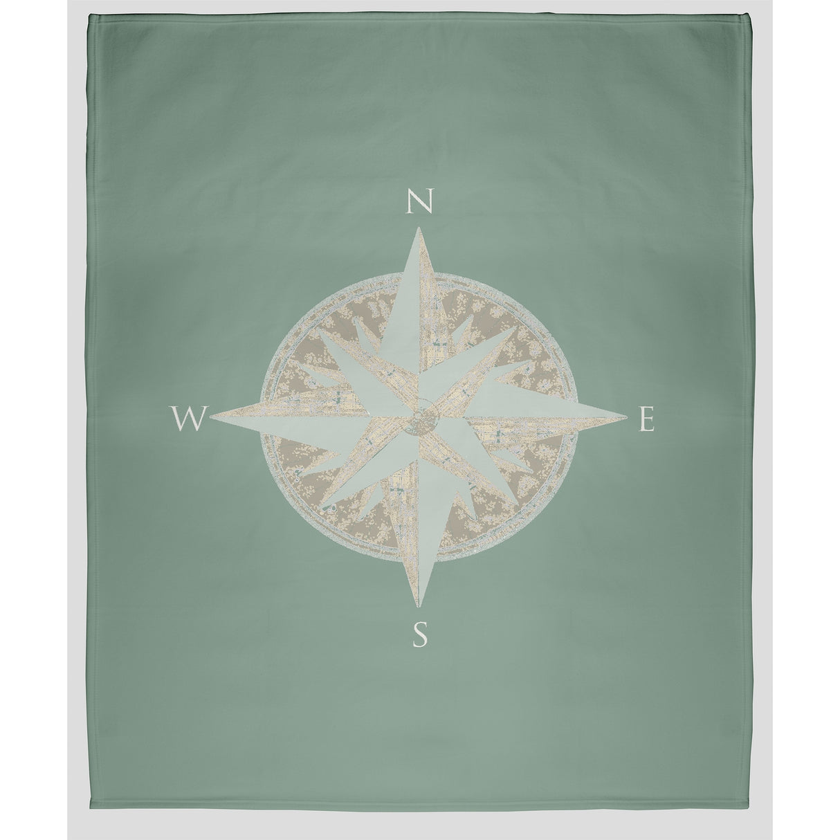 Compass Fleece Throw Blanket