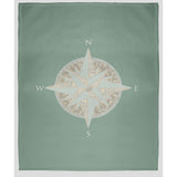 Compass Fleece Throw Blanket