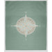 Compass Fleece Throw Blanket