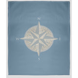 Compass Fleece Throw Blanket