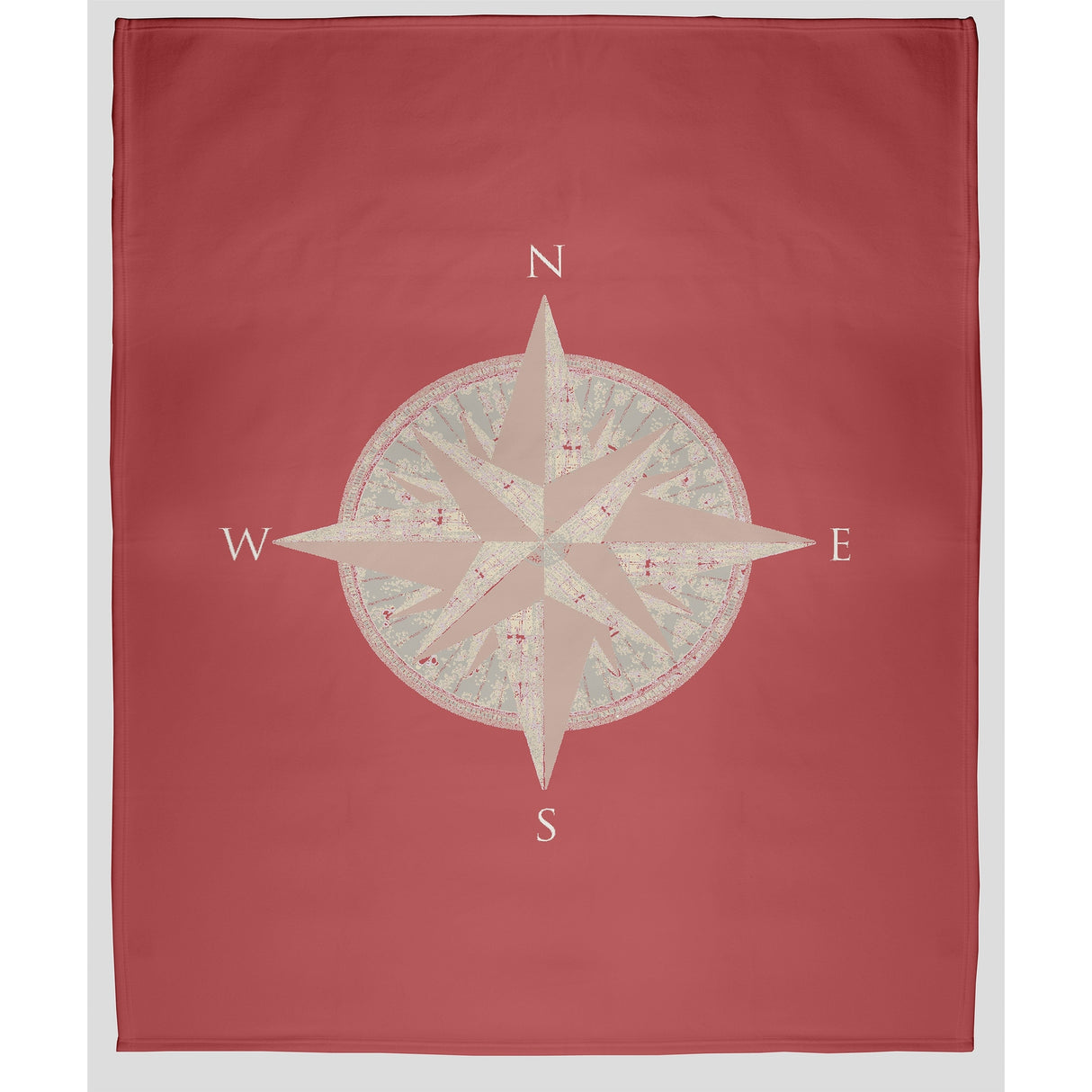 Compass Fleece Throw Blanket