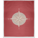 Compass Fleece Throw Blanket