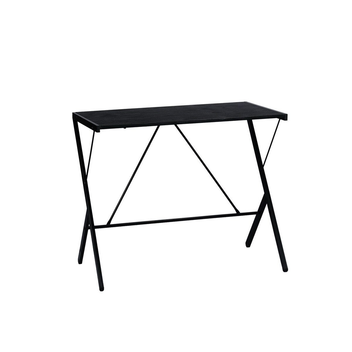 Computer Desk Laptop Writing Study Workstation X-Shaped Metal Frame