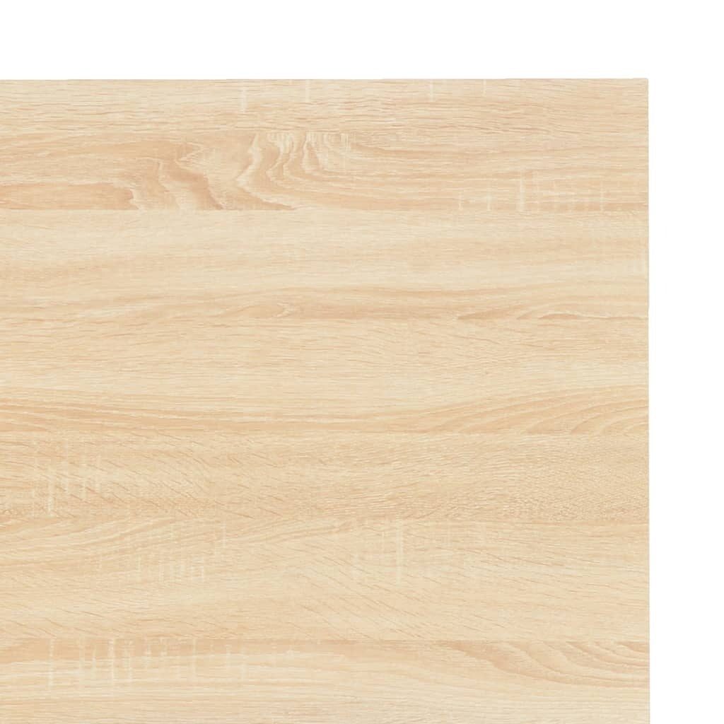 Computer Desk White and Oak 47.2"x23.6"x28.7"