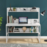 Computer Desk with Hutch and Bookshelf,Home Office Desk,Study Writing Table