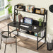 Computer Desk with Hutch and Bookshelf,Home Office Desk,Study Writing Table