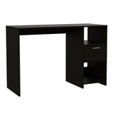 Computer Desk,Writing Desk, One Drawer, Two Shelves