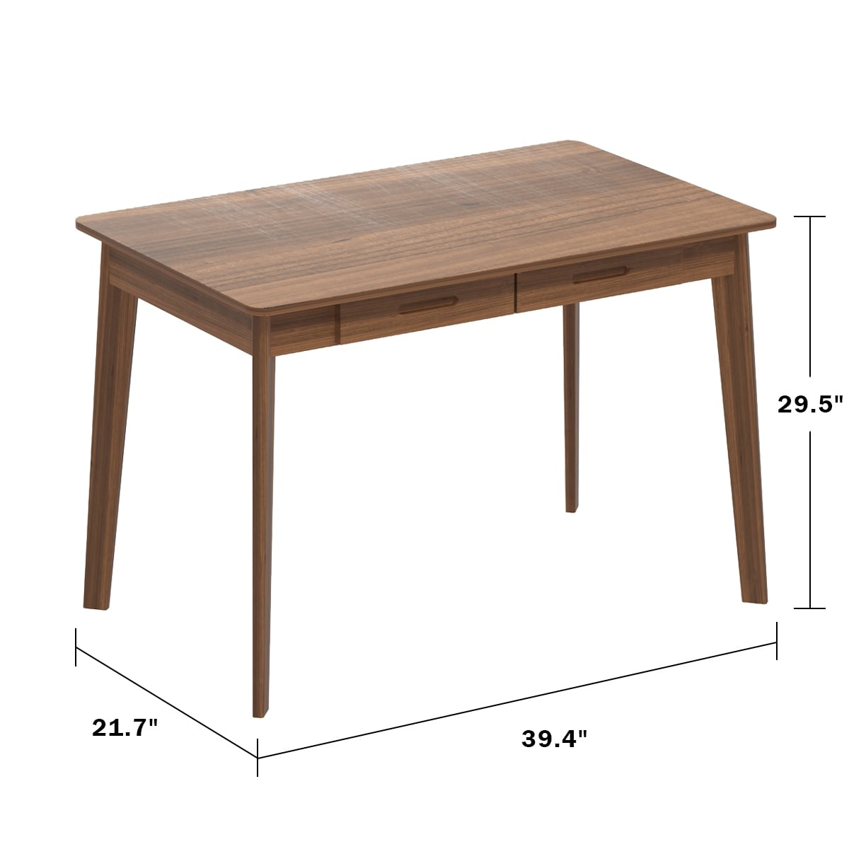 Computer Writing Desk with 2-drawer for Home and Office
