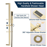 12" Wall Mounted Rain Shower Head Systems