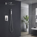 Concealed Square Two-Function Two-Handle Bathroom Shower Set Shower System with Rough-In Valve