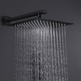 Concealed Square Two-Function Two-Handle Bathroom Shower Set Shower System with Rough-In Valve