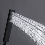 Concealed Square Two-Function Two-Handle Bathroom Shower Set Shower System with Rough-In Valve