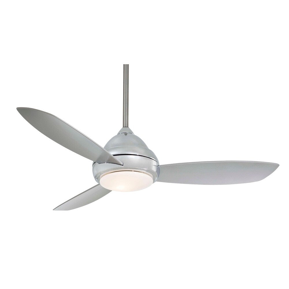 Concept™ I 44" Led 44" Led Ceiling Fan In Polished Nickel Finish W/Silver Blades