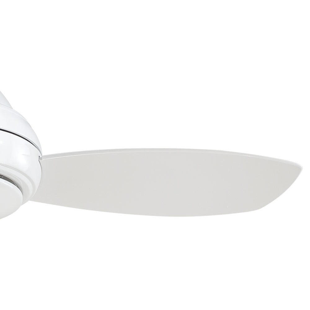 Concept™ I 44" Led 44" Led Ceiling Fan In Polished Nickel Finish W/Silver Blades