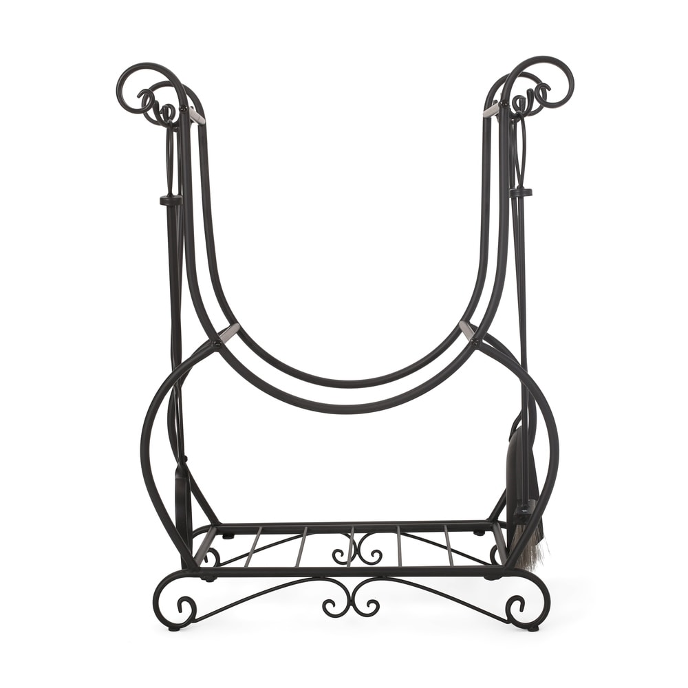 Concetta Log Rack and Tool Set by Christopher Knight Home - 17.00" W x 15.00" L x 30.00" H