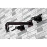 Kingston Brass Concord 3-Hole Wall Mount Roman Tub Faucet