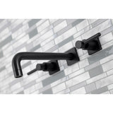 Kingston Brass Concord 3-Hole Wall Mount Roman Tub Faucet