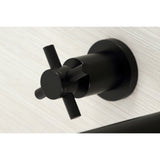Kingston Brass Concord 3-Hole Wall Mount Roman Tub Faucet