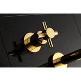 Kingston Brass Concord 3-Hole Wall Mount Roman Tub Faucet