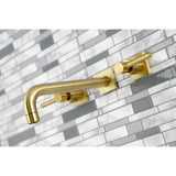 Kingston Brass Concord 3-Hole Wall Mount Roman Tub Faucet