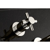 Kingston Brass Concord 3-Hole Wall Mount Roman Tub Faucet