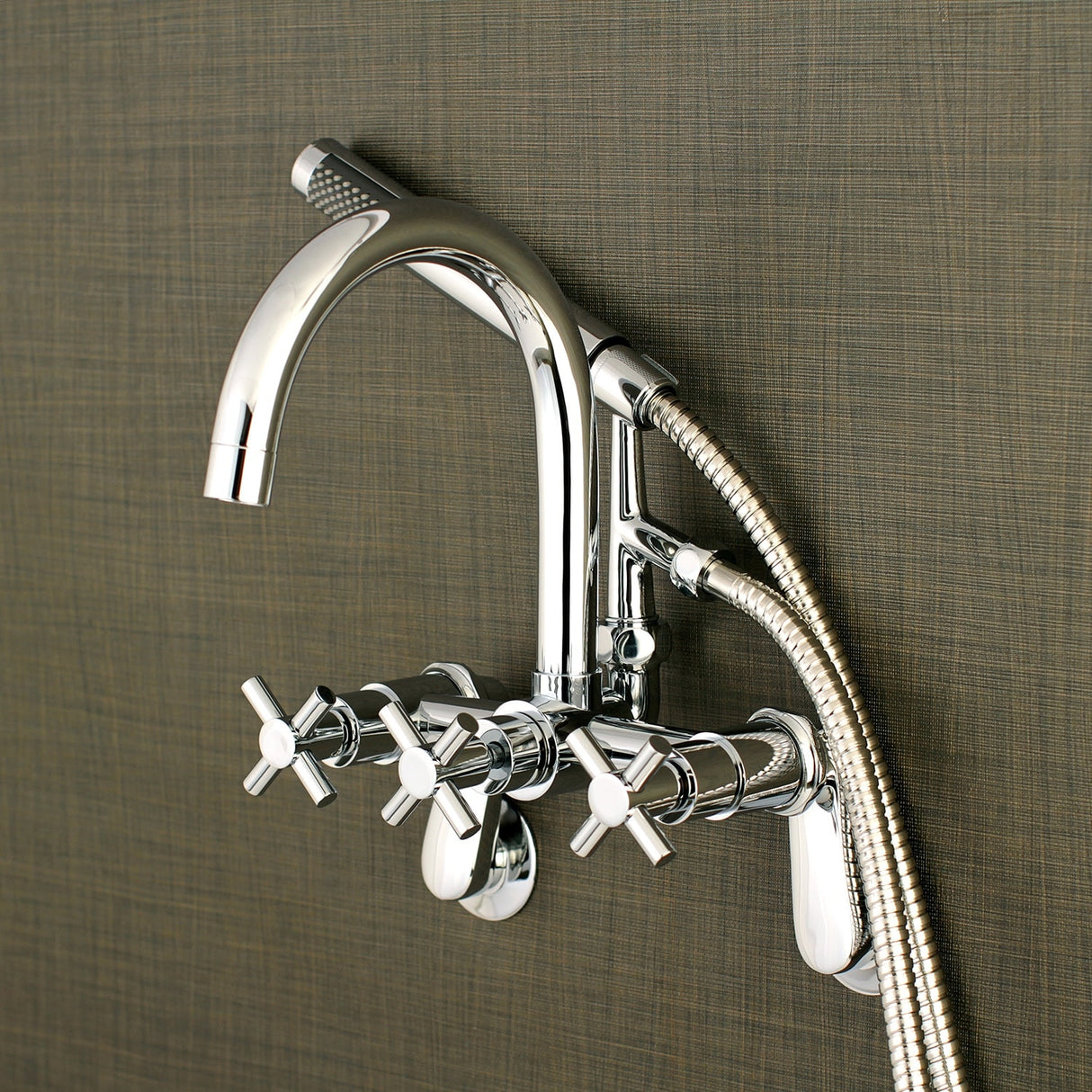 Kingston Brass Concord 7-Inch Adjustable Wall Mount Tub Faucet