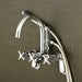 Kingston Brass Concord 7-Inch Adjustable Wall Mount Tub Faucet