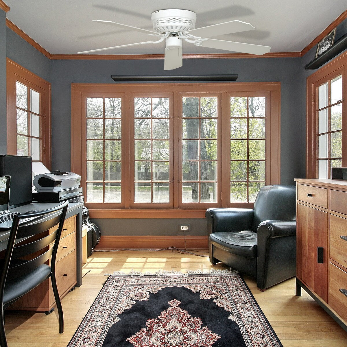 Hugger 52" Low Profile Indoor Ceiling Fan