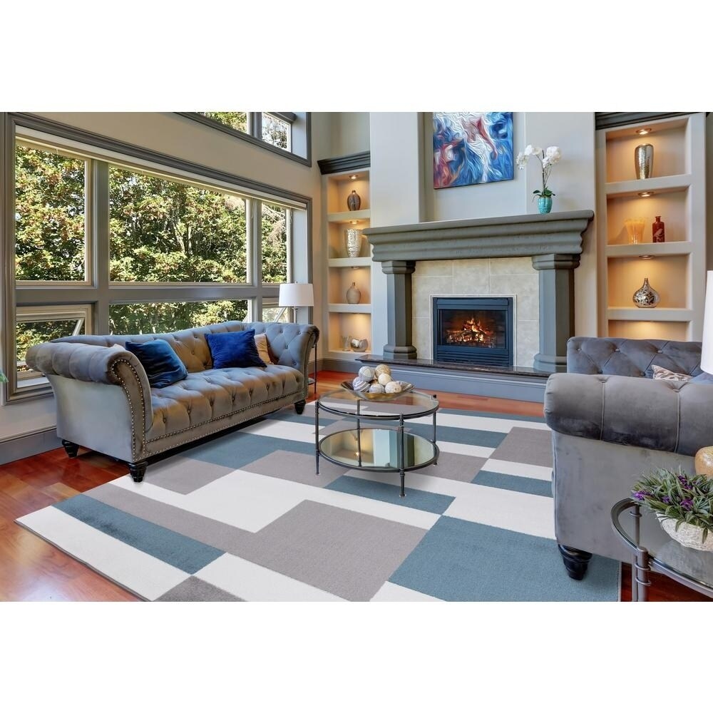 Concord Global Madison Rectangles Area Rug