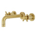 Kingston Brass Concord Two-Handle 3-Hole Wall Mount Bathroom Faucet