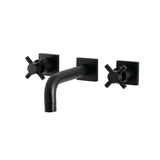 Kingston Brass Concord Two-Handle 3-Hole Wall Mount Bathroom Faucet