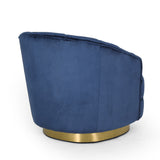 Condit Modern Glam Channel Stitch Velvet Club Chair by Christopher Knight Home - 31.00" L x 32.00" W x 31.00" H
