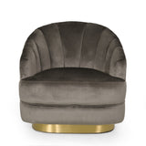 Condit Modern Glam Channel Stitch Velvet Club Chair by Christopher Knight Home - 31.00" L x 32.00" W x 31.00" H