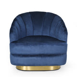 Condit Modern Glam Channel Stitch Velvet Club Chair by Christopher Knight Home - 31.00" L x 32.00" W x 31.00" H