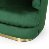 Condit Modern Glam Channel Stitch Velvet Club Chair by Christopher Knight Home - 31.00" L x 32.00" W x 31.00" H