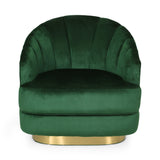 Condit Modern Glam Channel Stitch Velvet Club Chair by Christopher Knight Home - 31.00" L x 32.00" W x 31.00" H