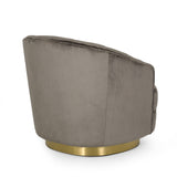Condit Modern Glam Channel Stitch Velvet Club Chair by Christopher Knight Home - 31.00" L x 32.00" W x 31.00" H