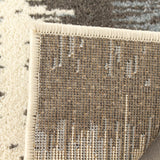 Confort Cream/Grey Polypropylene Pencil Stripes Rug (5'3 x 7'7) - 5'3" x 7'7"