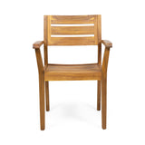 Conifer Outdoor Acacia Wood Outdoor 6 Piece Dining Set with Bench by Christopher Knight Home