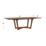 Connie Mid-Century Extending Wood Dining Table by iNSPIRE Q Modern - Walnut